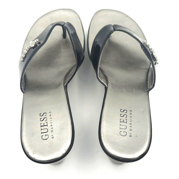GUESS WEDGE FLIP FLOPS - Picture 5 of 14